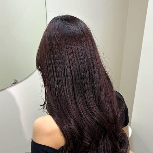 ディープレッド×髪質改善