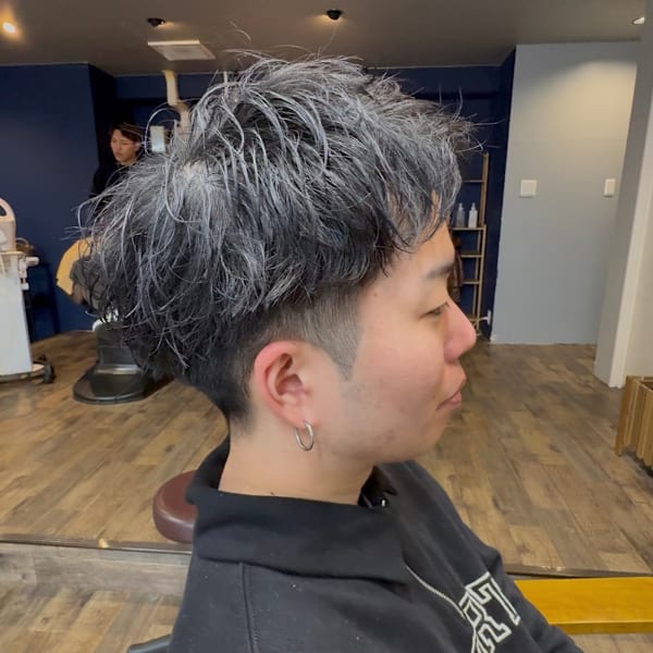 ルーズショートパーマ|SKY FIELD HAIR