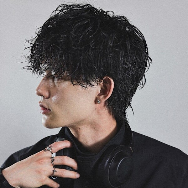 波巻きシャドウパーマ