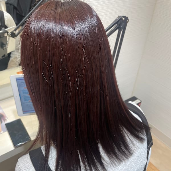 レット系白髪ぼかしカラー|storya