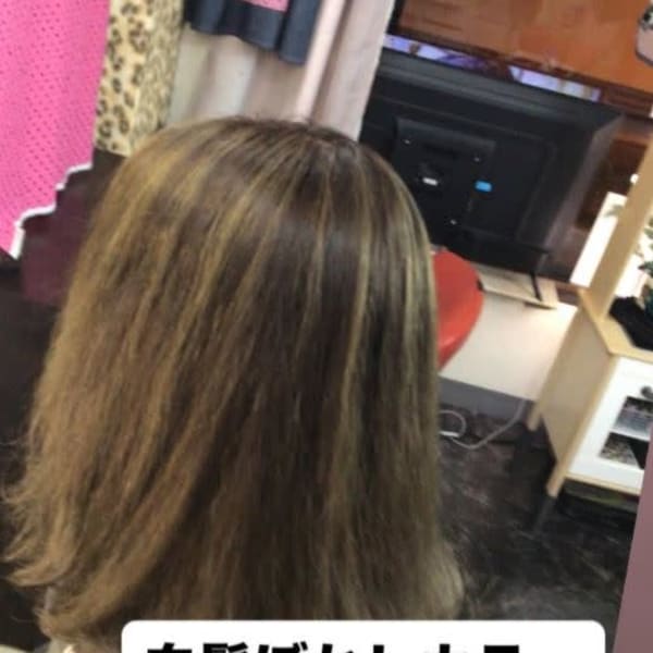 白髪ぼかしカラー|sakura kawaii