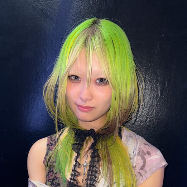 オーダーメイド　デザインカラー　ブリーチカラー　原宿