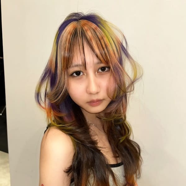 オーダーメイド デザインカラー ケアブリーチカラー ウルフ