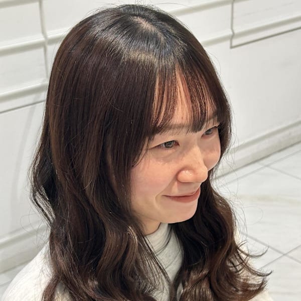 ナチュラルブラウン波巻き|NYNY 姫路本店