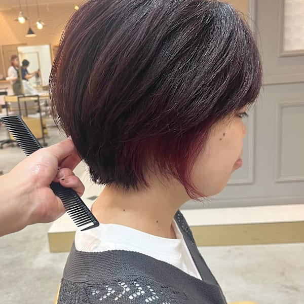 丸みが可愛いショート