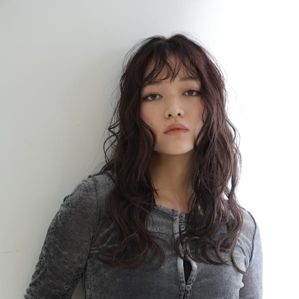 ロングウェーブ/大人カジュアル