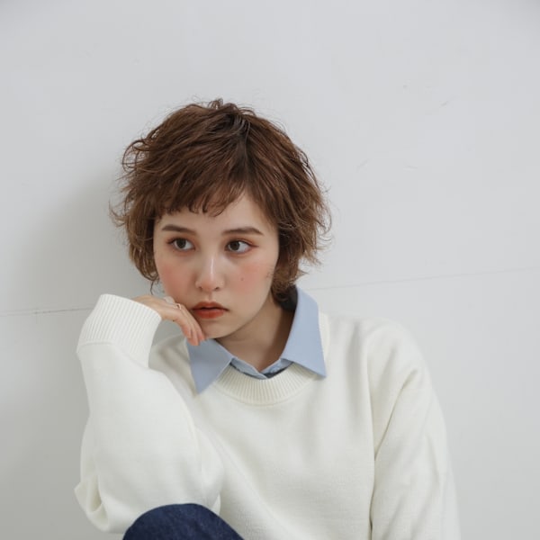 ショートパーマ/ウルフパーマ/カジュアルショート