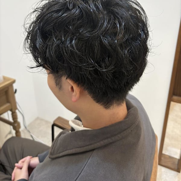 メンズパーマ/ランダムカール|半個室型美容室 Sourire 野芥店