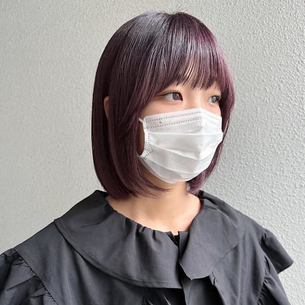 バーガンディ/チェリーレッド/ミニボブレイヤー/|Iris by artina 武蔵小杉店