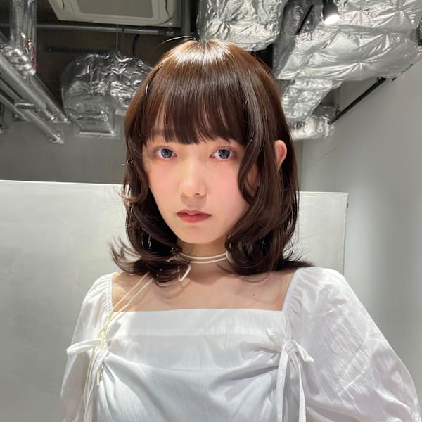 内巻きレイヤー/アッシュブラウン