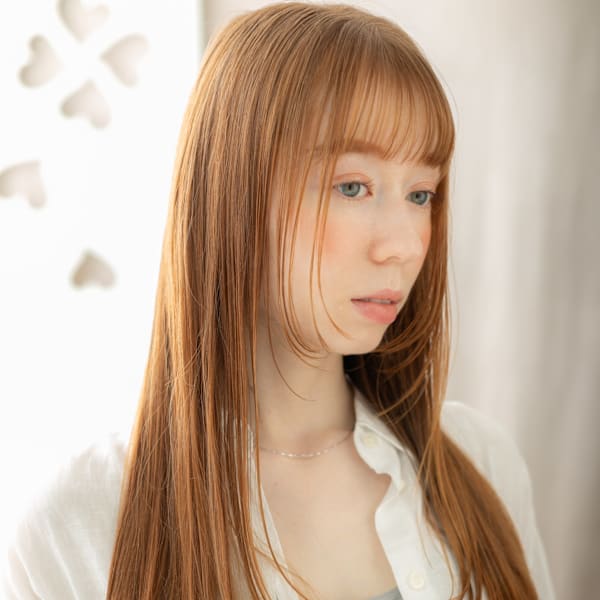 ハイトーンカラー全頭ブリーチ小顔姫カットレイヤー20代30代