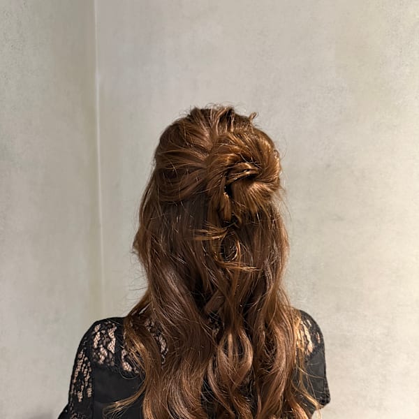 ハーフアップアレンジ