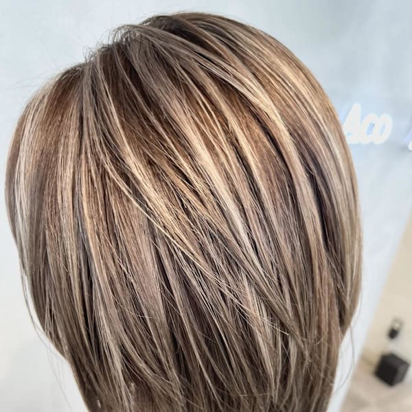 上品ハイライト/ペールベージュ/ベージュ/白髪ぼかし|Aco