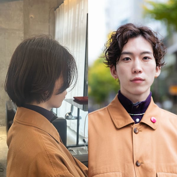 メンズパーマbefore&after◎三軒茶屋 RYUKI|Bond 三軒茶屋