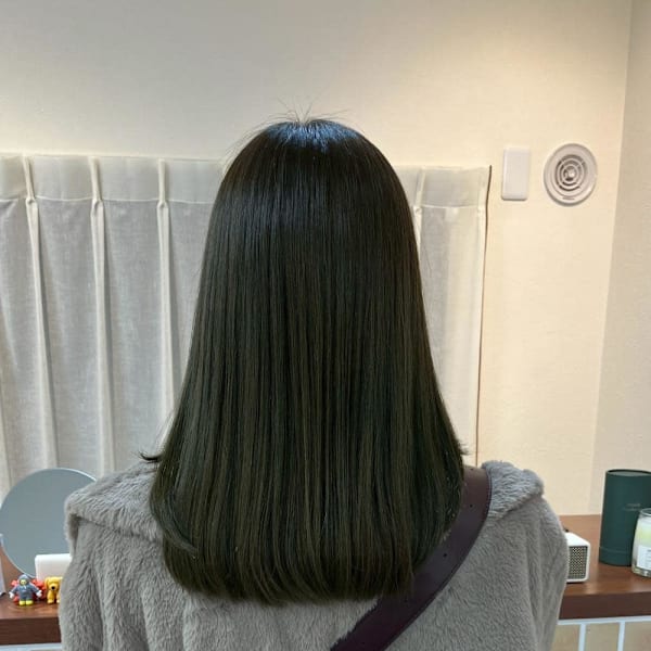 カット×艶カラー(髪質改善カラー)×髪質改善トリートメント