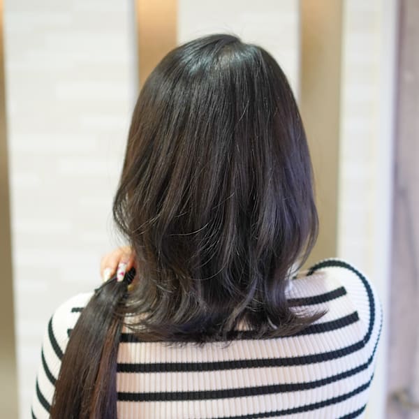 ヘアドネーション×クラゲヘア×レイヤーボブ|mouf -hair&eyelash-