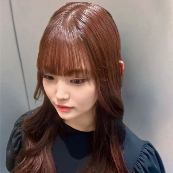 艶ブラウンロング × 透け前髪[髪質改善 レイヤーカット]