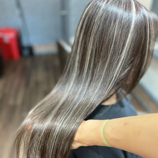 白髪ぼかし☆３Dコントラストハイライト♪