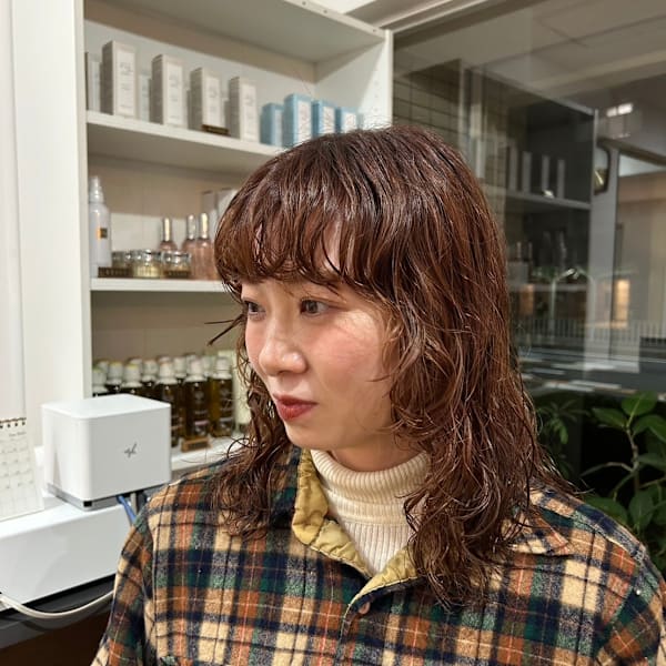ミディアムパーマ/ミックスパーマ/レイヤーカット