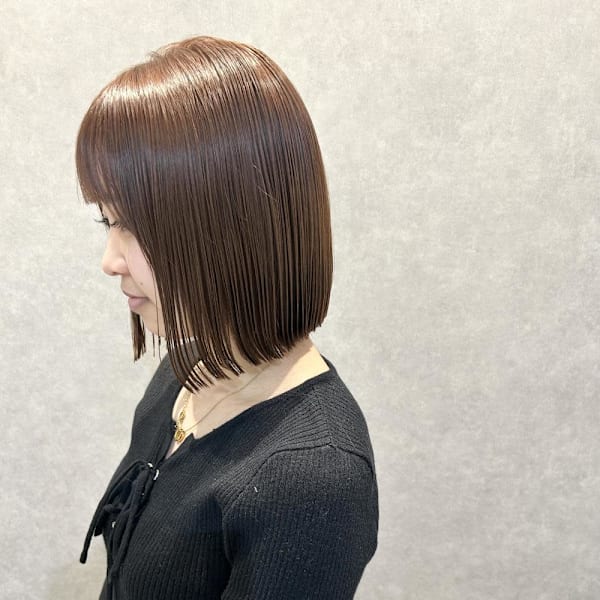 ボブ×ベージュブラウン☆|半個室型美容室 Sourire 西新店