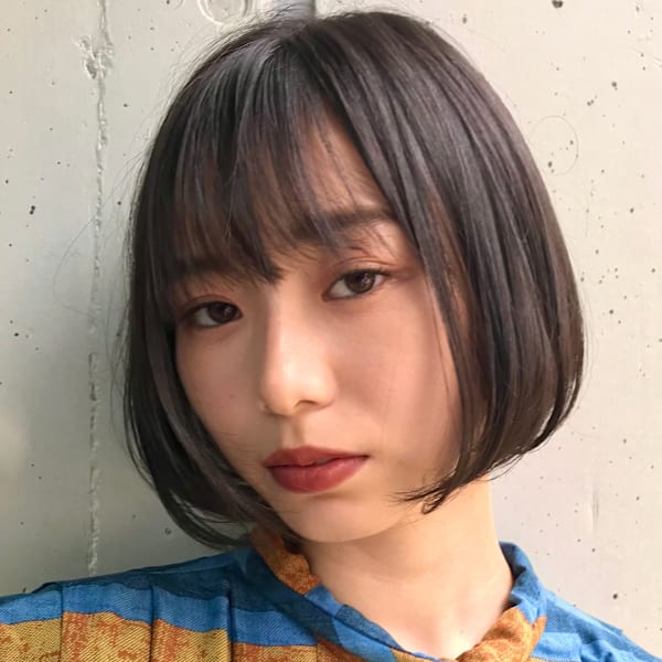 ショート・ボブ/丸顔/前髪あり/絶壁解消/40代/50代/|INCEPTION GINZA 銀座