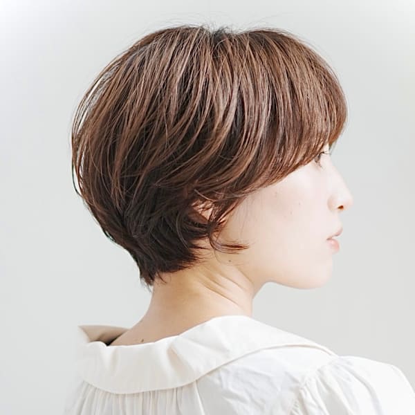 前下がりショート・ボブ/絶壁解消/前髪あり/40代/30代|INCEPTION GINZA 銀座