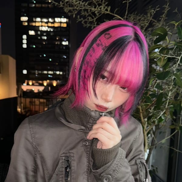 オーダーメイド デザインカラー ケアブリーチカラー ウルフ|Null 原宿店 デザインカラー/ダブルカラー