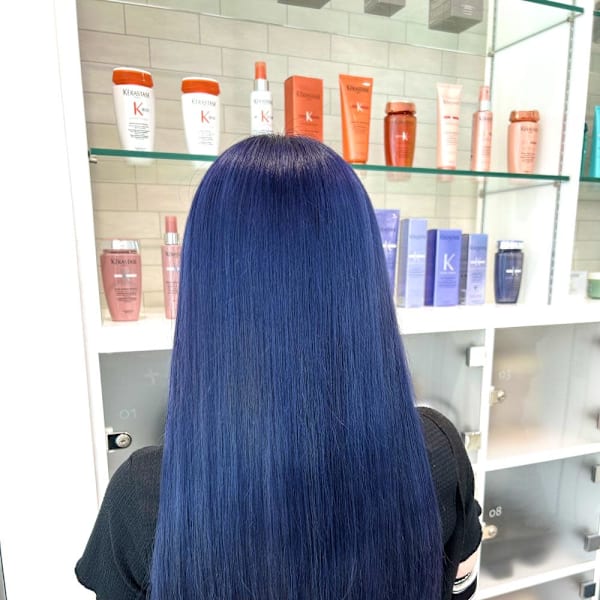 色落ちも綺麗なネイビーブルー|NYNY 姫路本店