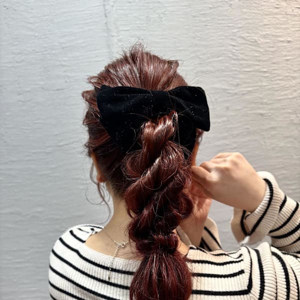 赤髪のカジュアルアレンジ