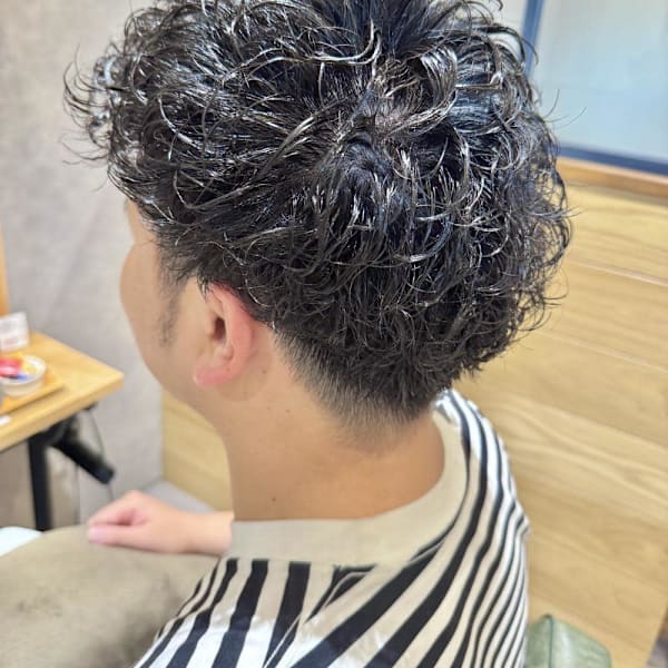 メンズランダムパーマ
