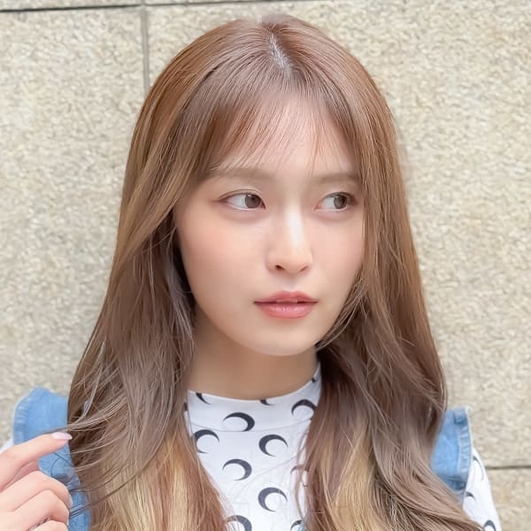 ミルクティーグレージュ/インナーカラー/ハイトーンカラー|TOP SHAPE