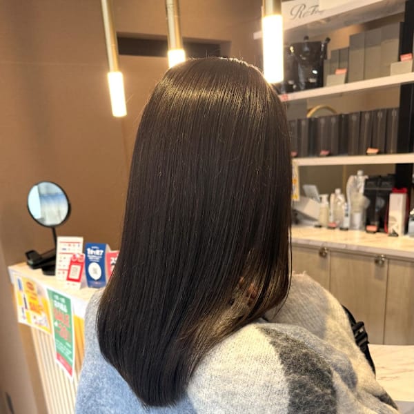 セミロング・髪質改善トリートメント♪20代30代|半個室型美容室 Sourire 小倉店