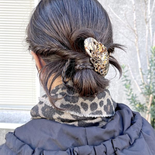 綺麗めカチモリアップスタイル　卒業式ヘア