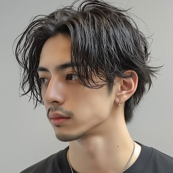 大人色気ニュアンスウェーブ　メンズパーマ