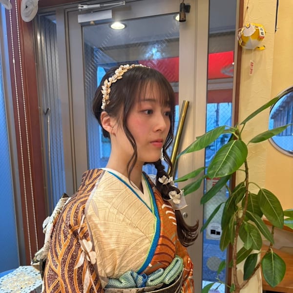 あみおろし成人式ヘア着付け|ブルーモスクTOKYO