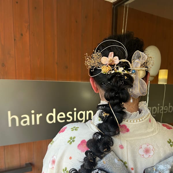 ぽこぽこダウンスタイルヘア