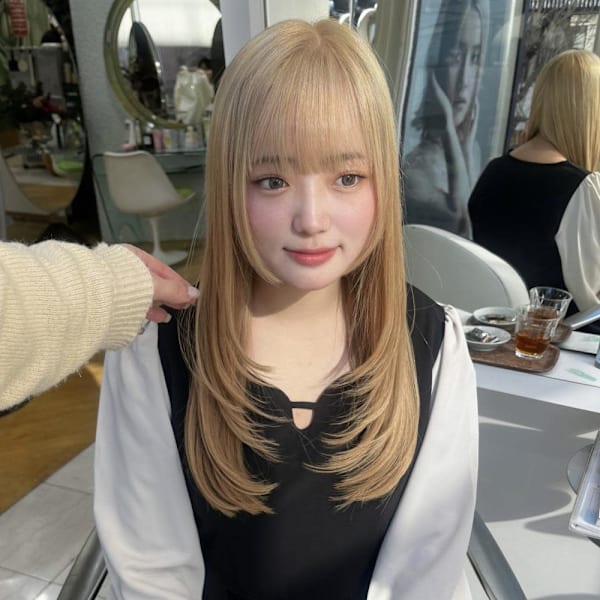 【ダブルカラー×レイヤーカット】