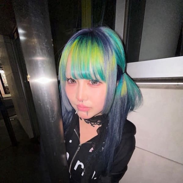 オーダーメイド　デザインカラー　ケアブリーチカラー　ウルフ