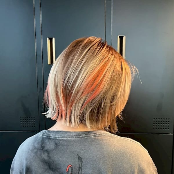 オーダーメイド デザインカラー ケアブリーチカラー ウルフ|Null 原宿店 デザインカラー/ダブルカラー