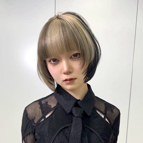 セクションカラー デザインカラー ケアブリーチカラー|Null 原宿店 デザインカラー/ダブルカラー