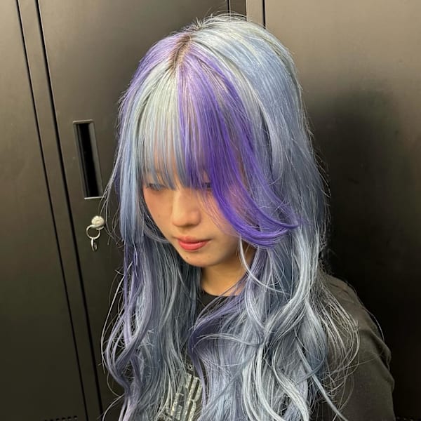 セクションカラー デザインカラー ケアブリーチカラー|Null 原宿店 デザインカラー/ダブルカラー