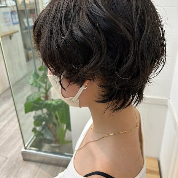 アンニュイな雰囲気◎ニュアンスパーマショート