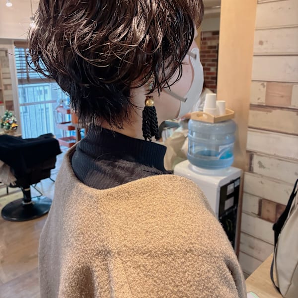 ニュアンスショートパーマ|LOTUS hair design.
