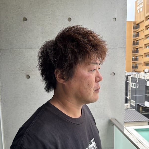 30代40代【大人無造作ショート】ゆるツイスト|メンズサロン West Side Cut Club　 メンズカット/メンズパーマ/眉毛