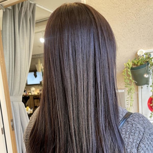 ツヤ感ワンカールロング|MANOHARU