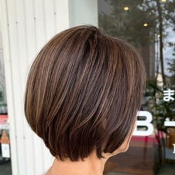 大人ショート/丸みショート/小顔カット30代40代50代|B-WORLD