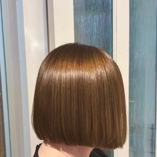 ぱっつんボブ/切りっぱなしボブ/ストレートボブ