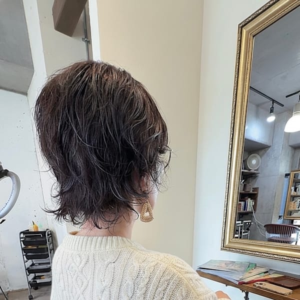 ショートヘアパーマ
