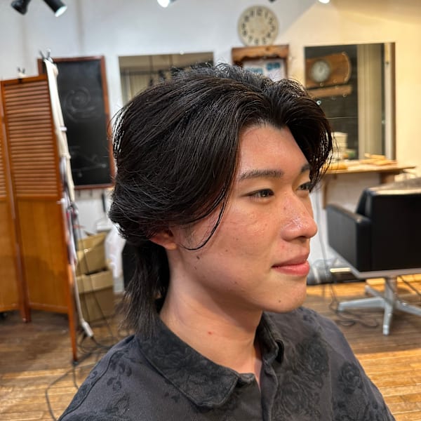 【既ストレート毛にも】縮毛矯正&フェザーパーマ