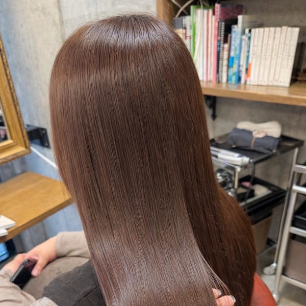 ロングヘア×オレンジカラー|Lourdes hair design